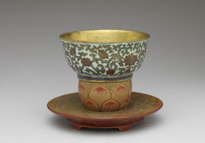 图片[2]-Copper bowl in cloisonne enamels, Qing dynasty (1644-1911)-China Archive